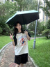 左都（ZUODU）遮陽傘防曬防紫外線便攜小巧輕便折疊輕便太陽傘女五折防曬晴雨傘 曬單實拍圖