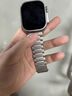 FJU適用applewatch ultra2手表表帶蘋果iwatch9鋼鐵俠元素s8不銹鋼夏天金屬男士49mm原裝保護(hù)殼 限量版流水沙間金 【適用Ultra1/2】49mm表盤 曬單實(shí)拍圖