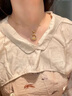 七可項鏈女2025新款七夕情人節(jié)禮物生日送女友老婆和田玉兔平安扣吊墜 曬單實拍圖