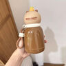 GULOO卡皮巴拉保溫杯可愛兒童上學專用直飲杯子女生2025新款高顏值水杯 白色 350ml 曬單實拍圖