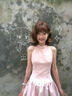 天丂無(wú)袖掛脖連衣裙子女夏季2025新款小個(gè)子法式收腰蓬蓬裙氣質(zhì)花苞裙 淡粉色 M （95-110） 曬單實(shí)拍圖
