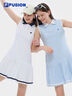 FILA FUSION斐樂(lè )潮牌女子針織連衣裙2025夏季新款無(wú)袖百褶連身裙 正黑色-BK L 170/88A/L 曬單實(shí)拍圖