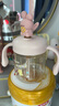 科巢兒童牛奶杯1-2-3歲以上寶寶喝奶瓶PPSU刻度直飲吸管水杯防摔 曬單實(shí)拍圖