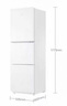海爾（Haier）251升風(fēng)冷無霜三開門多門家用小冰箱小型海爾255升級款宿舍租房一級能效節(jié)能BCD-251WGHC3E7WV(銀) 曬單實拍圖