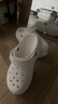 卡駱馳（CROCS）貝拉洞洞鞋厚底拖鞋|210062  白色-100 37/38(230mm)  曬單實(shí)拍圖