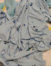 浪莎（LangSha）兒童睡衣男童夏季薄款莫代爾青少年七分袖家居服套裝 藍(lán)色 150 曬單實(shí)拍圖