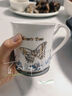 大英博物館水杯蝴蝶復古骨瓷杯馬克杯咖啡杯子送女生送閨蜜生日新年禮物 蝴蝶復古骨瓷杯 350ml 1只 曬單實(shí)拍圖