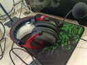 HyperX極度未知颶風2/3有線無線頭戴式耳機游戲耳機靈音聲卡FPS 全新原裝 颶風2黑紅 靈音+耳機架 曬單實拍圖