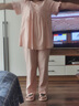 莫代爾棉睡衣女夏季短袖套頭寬松中年大碼媽媽家居服女夏天薄款套裝 #6679（莫代爾短袖長(cháng)褲） L 110-120斤 現貨現發(fā) 曬單實(shí)拍圖