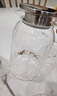 颯望德國冷水壺玻璃耐高溫大容量家用晾涼白開水壺茶壺泡涼水杯扎壺涼 加厚大肚冰川壺金色 1600ml 曬單實拍圖