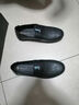 紅蜻蜓同款男休閑皮鞋男軟皮軟底懶人套腳一腳蹬鞋單鞋樂(lè )福鞋皮鞋 黑色鏤空洞洞鞋8828 42 曬單實(shí)拍圖