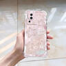 向日殼 適用蘋果16promax手機殼新款輕奢女閃亮星星iphone16四角防摔氣囊軟殼硅膠全包清新潮流保護套 透明O-波浪邊閃亮星星藍+全屏膜 蘋果16 曬單實拍圖
