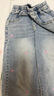 女童闊腿牛仔褲春秋2025新款洋氣春季女孩休閑長褲兒童褲子女 【刺繡愛心】純色海鹽藍 150 曬單實拍圖
