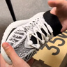 阿迪達(dá)斯YEEZY350條紋斑馬椰子夏日透氣男女休閑鞋IG9608 43 曬單實(shí)拍圖
