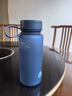 拓進(jìn)德國進(jìn)口品質(zhì)水杯男士學(xué)生夏天運動(dòng)小巧便攜防摔泡茶隨手杯大容量 磨砂藍色600ml【便攜提手+ 曬單實(shí)拍圖