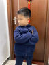 真維斯男童秋季套裝兒童春秋款時(shí)尚寬松衛衣外套兩件裝童裝男大童衛褲秋 【連帽開(kāi)衫】藏藍/J鎧甲頭盔 160 曬單實(shí)拍圖