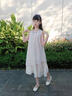 女童連衣裙夏裝2025新款兒童背心裙中大童夏季波西米亞裙子超好看 假兩件連衣裙【贈送運費險】 150 曬單實拍圖