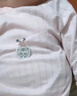 貝瑞加（Babyprints）新生兒連體衣2件裝嬰兒純棉爬服夏季薄款哈衣柔軟家居內(nèi)衣 白粉52 曬單實(shí)拍圖