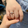 星執(zhí)進口莫桑石鉆戒50分S925銀鍍金情侶結婚求婚六爪斜鑲戒指豪華婚戒 50分進口莫桑(9-20號)+證書+禮盒 曬單實拍圖