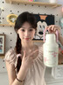 DICAZEE保溫水杯女生2025新款高顏值生日禮物高級感輕奢吸管櫻花咖啡杯子 咖啡保溫杯【禮盒包裝】520ml 曬單實(shí)拍圖