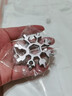 云珀多功能雪花扳手八角小板手不銹鋼萬(wàn)能工具梅花內六角便攜鑰匙扣D 八角-白色 2個(gè)裝 曬單實(shí)拍圖