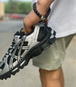 亞瑟士（asics）ASICS跑步鞋男鞋耐磨抓地越野運(yùn)動(dòng)鞋透氣跑鞋 GEL-KAHANA 8 【男】黑色/銀色 42 曬單實(shí)拍圖