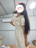 薇戀夢嵐森系初戀氣質(zhì)收腰碎花連衣裙女學(xué)生夏季甜美中長款泡泡袖顯瘦 M90105斤 曬單實拍圖
