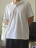 匹克速干polo衫男夏季新品短袖翻領(lǐng)通勤冰絲透氣休閑上衣運動網(wǎng)球服 【男子2007】大白 XL (180) 曬單實拍圖