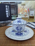 高端禮品茶具套裝輕奢高檔禮盒鎏銀茶具套裝禮品送長輩領導可定制 纏枝蓮掐絲鎏銀蓋碗套裝 曬單實拍圖
