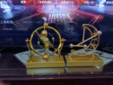 新款宇宙天體永動(dòng)機(jī)儀擺件旋轉(zhuǎn)牛頓擺件家居客廳臥室裝飾 月亮混沌擺 曬單實(shí)拍圖