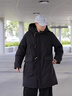 Teenie Weenie Men小熊男裝輕盈三防90鴨絨防風(fēng)連帽牛角扣長款羽絨服 黑色 S 曬單實(shí)拍圖