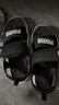 彪馬（PUMA）緩震中底魔術(shù)貼透氣涼鞋男女夏季休閑拖鞋SANDAL395429 黑色-白-07 40.5 曬單實拍圖
