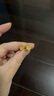 曼卡龍黃金耳飾閃閃圓融足金耳釘超閃簡(jiǎn)約碎碎金計(jì)價(jià)生日禮物 閃閃圓融耳釘 1.36g 曬單實(shí)拍圖