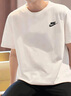 耐克（NIKE）t恤男女裝 2025夏季新款純棉透氣針織經典情侶T恤運動休閑短袖 經典款/純棉/主推款/刺繡LOGO 白色 L (175) 【推薦130-150斤】 曬單實拍圖