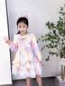 A21funb女童洛麗塔公主裙小女孩秋冬2025新款洋氣兒童蓬蓬彩虹網(wǎng)紗連衣裙 春-秋幻彩M650+幻彩發(fā)飾 120 cm 曬單實(shí)拍圖