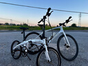 大行（DAHON）P10折疊自行車(chē)20英寸10速鋁合金成人通勤V剎 PAA003 漸變白 曬單實(shí)拍圖