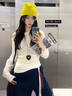 衣品元jennie同款綁帶運(yùn)動(dòng)褲美式復(fù)古2025早秋季新款寬松休閑顯瘦長(zhǎng)褲女 藏青色 L （95-115斤） 曬單實(shí)拍圖