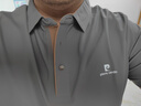 皮爾卡丹（pierre cardin）短袖T恤男半袖上衣夏季商務(wù)休閑百搭polo衫男 黑灰色 2XL 曬單實拍圖