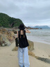 巧丂黑色絕美小吊帶背心女夏外穿2025新款設計感法式甜辣無袖海邊上衣 黑色 L 曬單實拍圖