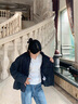 波司登（BOSIDENG）25新款輕薄羽絨服女款90絨立領(lǐng)菱格寬松休閑保暖外套B250135306 夜空黑|8F44 S 160/84A 體重約110-125斤 曬單實(shí)拍圖