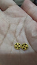 行金銀中足金999五帝幣手鏈轉(zhuǎn)運珠金錢幣DIY編繩手串手繩 生日禮物 雍正通寶（克重多退少補） 約0.5g 曬單實拍圖