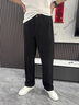 皮爾卡丹（pierre cardin）冰絲休閑褲男士2025夏季薄款彈力寬松直筒商務(wù)西褲速干免燙褲子男 米灰 XL 曬單實(shí)拍圖