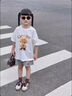 千丫丫拉布布衣服女童夏套裝2025新款爆款純棉姐弟裝兒童運(yùn)動(dòng)短袖兩件套 白衣+白褲（冬日labubu） 140 cm 兒童尺碼推薦【45-55斤】 曬單實(shí)拍圖