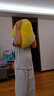 Gryan北京環(huán)球影城代購小黃人bob鮑勃正方形抱枕床頭靠墊沙發(fā)靠枕紀(jì)念 小黃人抱枕 30*30cm左右 曬單實(shí)拍圖