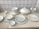 陶?qǐng)@夢(mèng) 釉上彩蕾絲邊 面碗湯碗家用骨瓷餐具 6寸高腳碗【單個(gè)】 曬單實(shí)拍圖