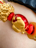 周大福錦鯉發(fā)財(cái) 招財(cái)貓 足金黃金轉(zhuǎn)運(yùn)珠配繩男女同款生日禮物 EOR1339 曬單實(shí)拍圖