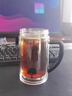 希諾（HEENOOR）雙層玻璃杯帶蓋過濾辦公室經(jīng)典泡茶杯男士商務(wù)耐熱高檔玻璃水杯子 本色227ml 曬單實(shí)拍圖