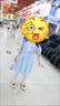【女童愛(ài)莎公主裙】冰雪奇緣夏兒童彩虹連衣裙夏裝寶寶愛(ài)沙裙子 淺藍色 110 cm 曬單實(shí)拍圖