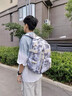 小憨象書包男大學(xué)生大容量男款高中生背包女生電腦包初中生簡約雙肩包女 黑色【長腿云朵】 曬單實(shí)拍圖