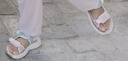 巴布豆童鞋女童夏季公主鞋百搭沙灘鞋兒童涼鞋105542157果粉/品月30 曬單實拍圖